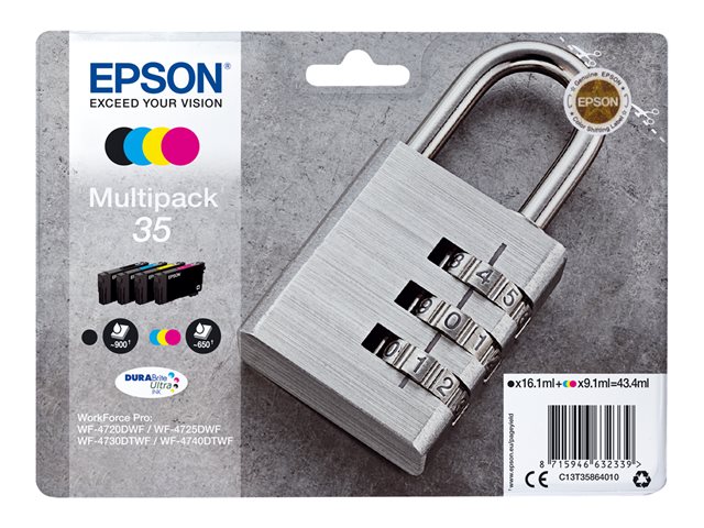 EPSON 2LB 35 Ink Multipack CMYK w/s