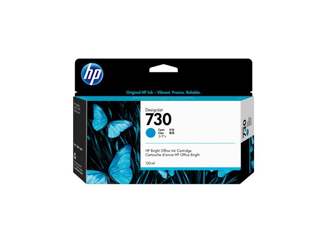 HP 730 130 ml Cyan Ink Cartridge   P2V62A
