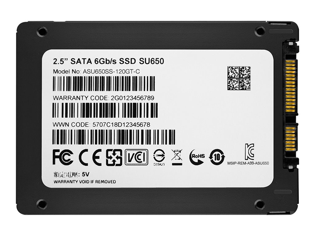 ADATA SSD 120GB Ultimate SU650SS 2,5'' SATA III 6Gb/s (R:520/ W:320MB/s)