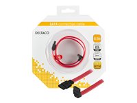DELTACO Seriel ATA/SAS-kabel Rød 50cm