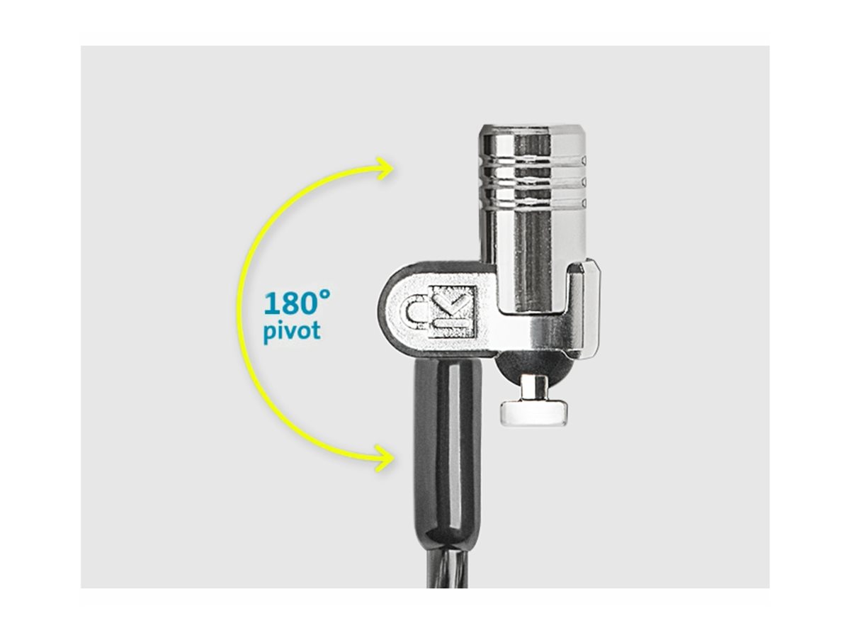 Kensington MicroSaver 2.0 Keyed Twin Laptop Lock - Master Keyed - bezpečnostní kabelový zámek - kompatibilní s TAA – foto 4