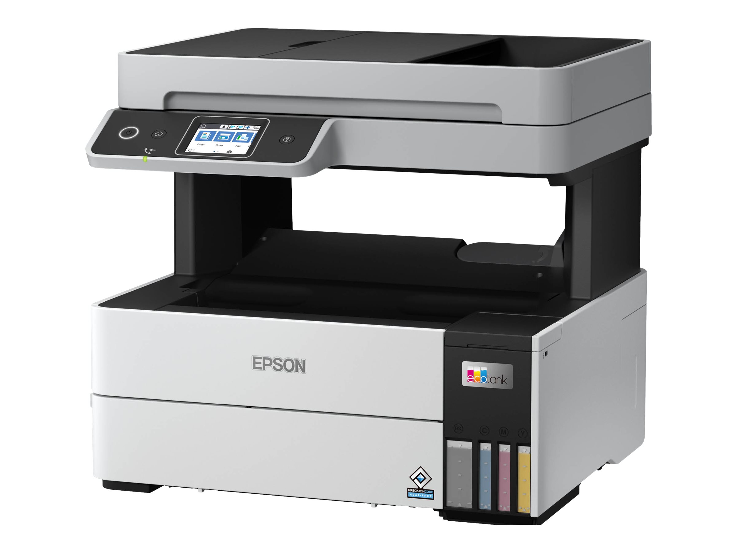 Epson EcoTank L6490 - Impresora multifunción - color - chorro de tinta - rellenable - 216 x 300 mm (original) - A4/Legal (material) - hasta 12 ppm (copiando) - hasta 17 ppm (impresión) - 250 hojas - 33.6 Kbps - LAN, USB 3.0, Wi-Fi(ac)