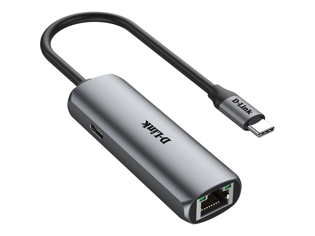 D-Link DUB-E135 network adapter USB-C / Thunderbolt 3 Gigabit Ethernet x Product shot Left-angle 79600