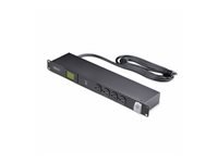 StarTech.com 16-Outlet Rack Mount Metered PDU, 1U Server Power Strip, TAA