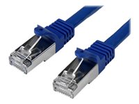 StarTech.com 0.5m Blue Cat6 / Cat 6 Shielded (SFTP) Patch Cable 0.5 m CAT 6 Kabel med afskærmning med folie og kobberfletning (SFTP 50cm Patchkabel Blå