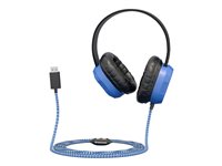 MAXCases Extreme Headset full size wired 3.5 mm jack blue