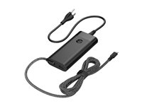 HP 110W Laptop Charger - Strømforsyningsadapter - USB-C - AC 115/230 V - 110 Watt - output-stikforbindelser: 2 - Europa - sort
