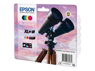 502/502XL Multipack - 4-pack - black, yellow, cyan
