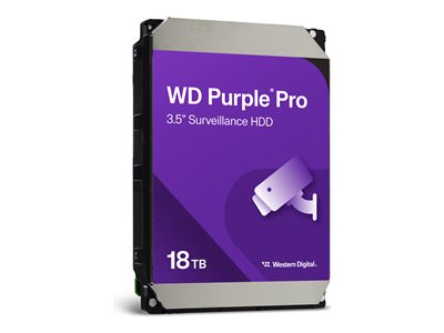 WD Purple Pro 8.9cm (3.5) 18TB SATA3 7200 512MB WD181PURP intern - WD181PURP