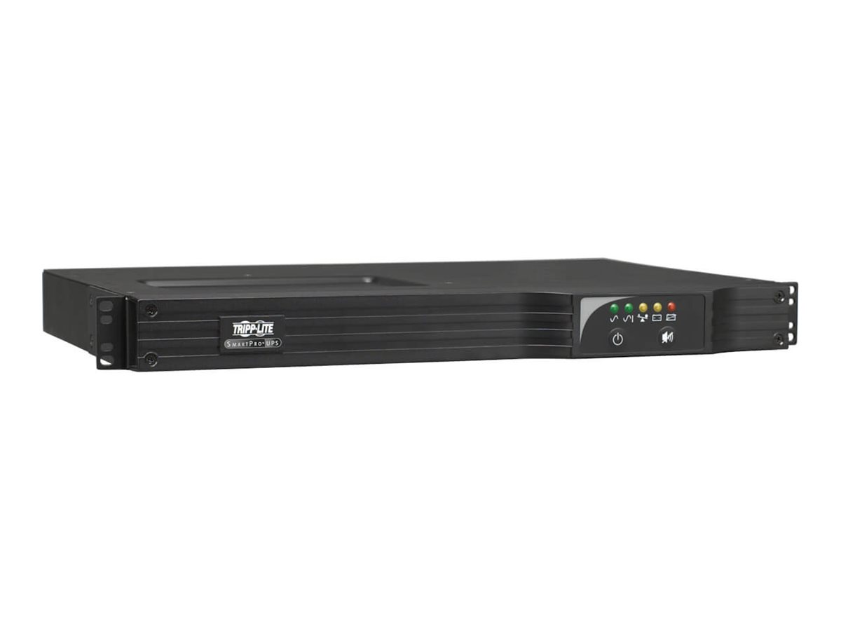 Tripp Lite UPS Smart 1000VA 800W Rackmount AVR 120V Preinstalled WEBCARDLX Pure Sine Wave USB DB9 SNMP 1URM