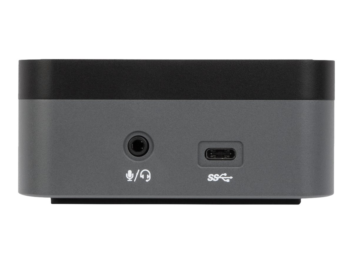 Targus USB-C Universal Quad 4K (QV4K) Docking Station with 100W Power Delivery docking station Product shot Left-angle 79750
