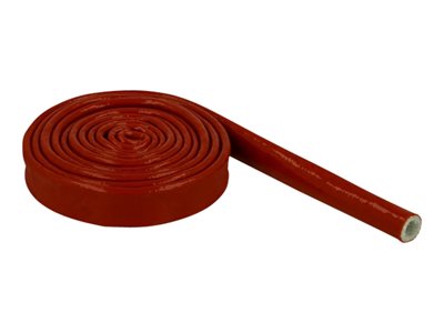 DELOCK Feuerfest Schutzschlauch silikonbeschi. 2mx10mm rot