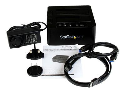 StarTech.com Dual Bay Hard Drive Duplicator Dock SATA HDD/SSD Eraser/Cloner  - SATDOCK2REU3 - Duplicators 