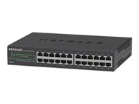 NETGEAR GS324v2 - switch - 24 ports - unmanaged - rack-mountable