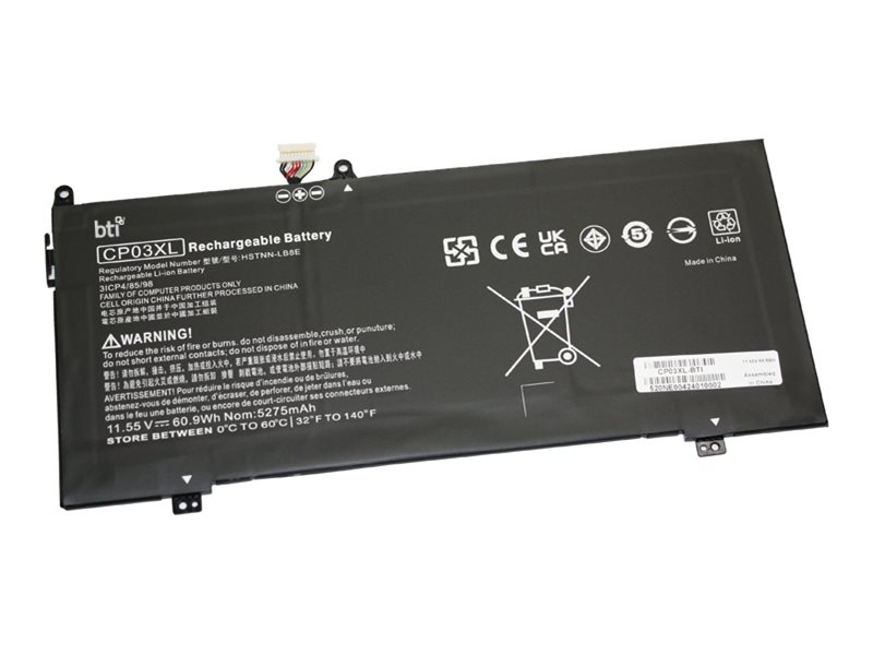 BTI - Notebook battery (equivalent to: HP 929066-421, HP 929072-855, HP CP03XL, HP TPN-Q199, HP HSTNN-LB8E)