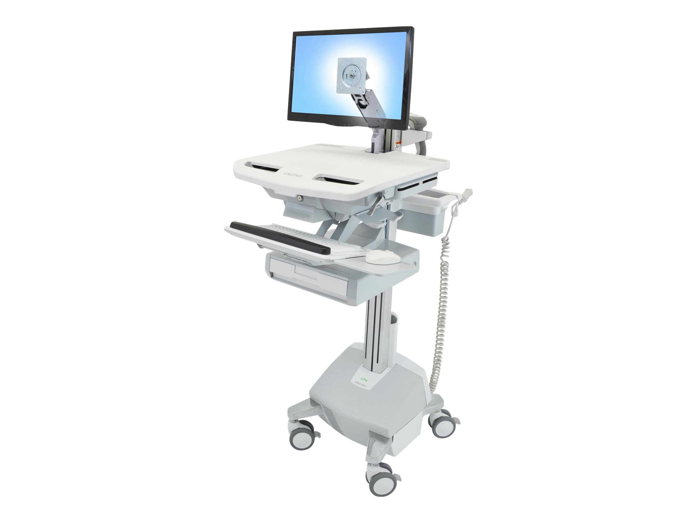 Ergotron StyleView - Cart for LCD display / keyboard / mouse / CPU / notebook / barcode scanner (open architecture)