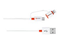 SKROSS 2in1 Charge'n Sync Lightning-kabel 1m