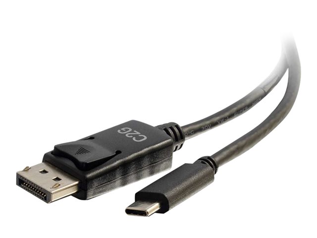 C2G 6ft USB C to DisplayPort Cable - 4K 30Hz - externí video adaptér - černá – foto 2