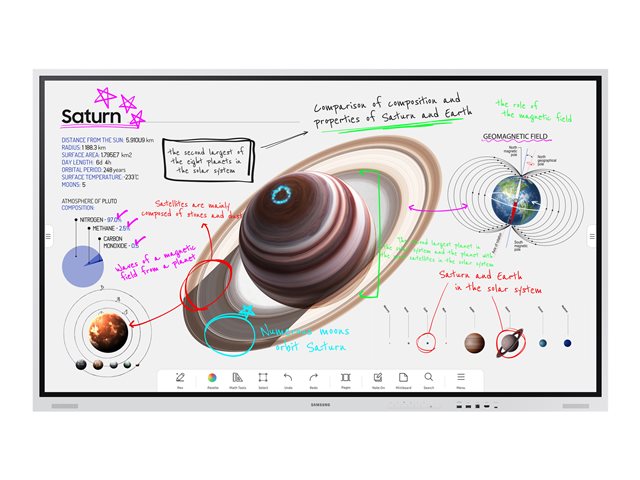 Samsung Flip Pro Wm85b Wmb Series 85 Led Backlit Lcd Display 4k For Digital Signage Interactive Communication