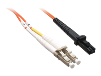 Axiom LC-MTRJ Multimode Duplex OM1 62.5/125 Fiber Optic Cable - 2m - Orange