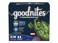 GoodNites Youth Overnight Underwear - Marvel Heroes - Small/Medium - 44 Count