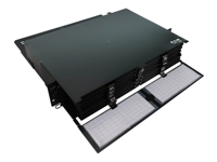 Eaton Tripp Lite Series High-Density Panel Fiber Splice Enclosure - 12 Splicing Cassettes, 288 LC/UPC SM 0.9 mm, 1.5 m Pigtail, 2U Rack