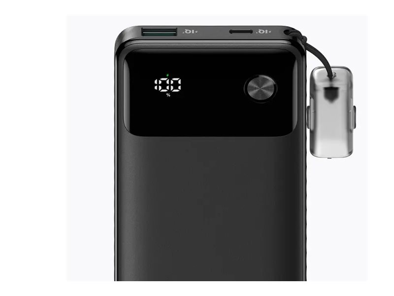 Anker PowerCore power bank with USB-C lanyard cable USB-C USB Type A 22.5 Product shot Close-up 75050