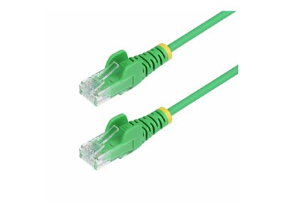StarTech.com 2.5m Green Slim CAT6 Ethernet Cable, Snagless, 28AWG, LSZH