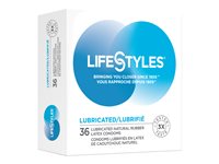 LifeStyles Lubricated Latex Condoms - 36's