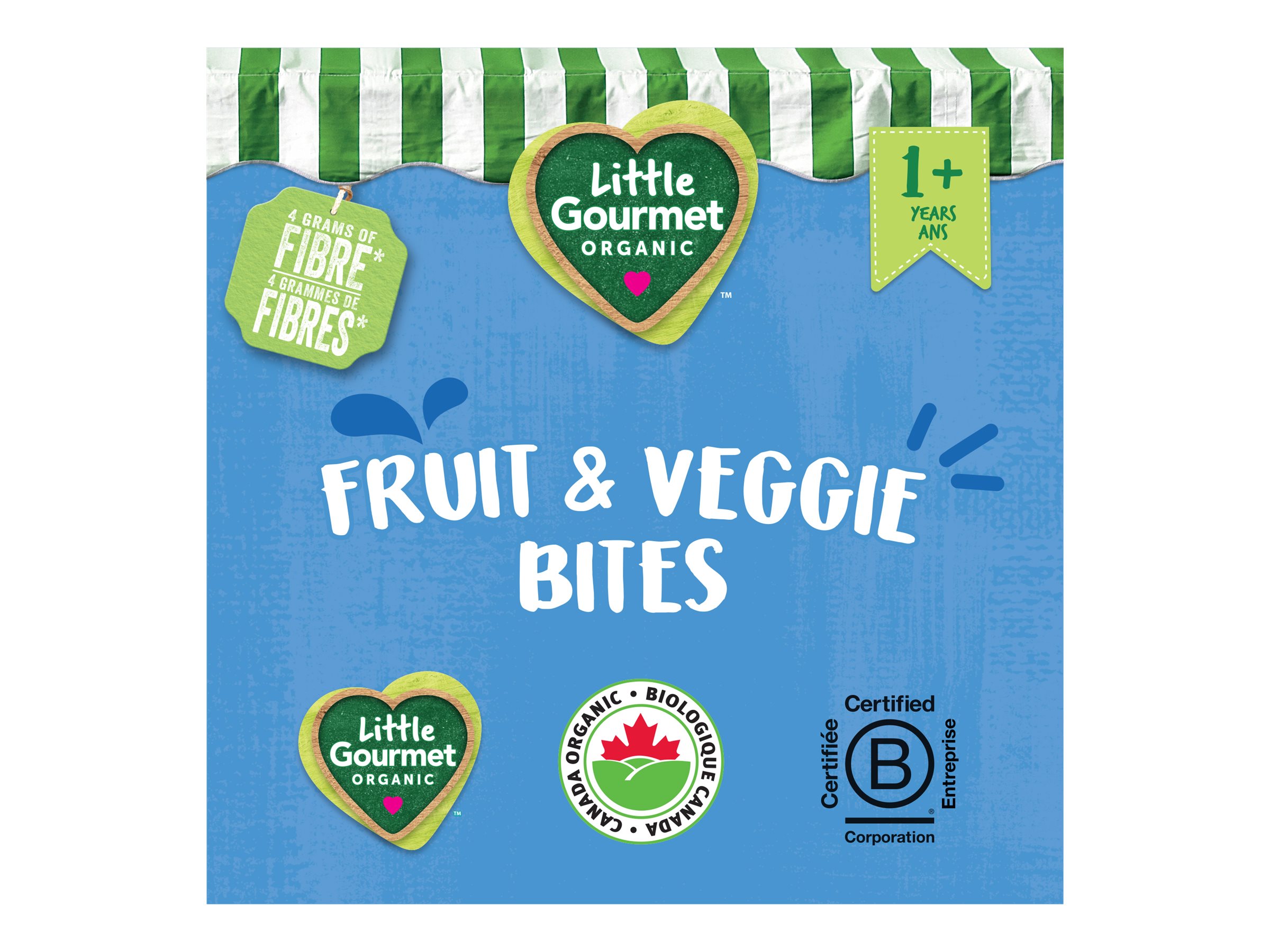 Little Gourmet Blueberry Carrot Apple with Quinoa - Fruit and Veggie Bites - 60g