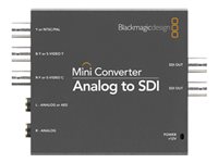Blackmagic Mini Converter Analog to SDI Analog video til serie digital konverter 