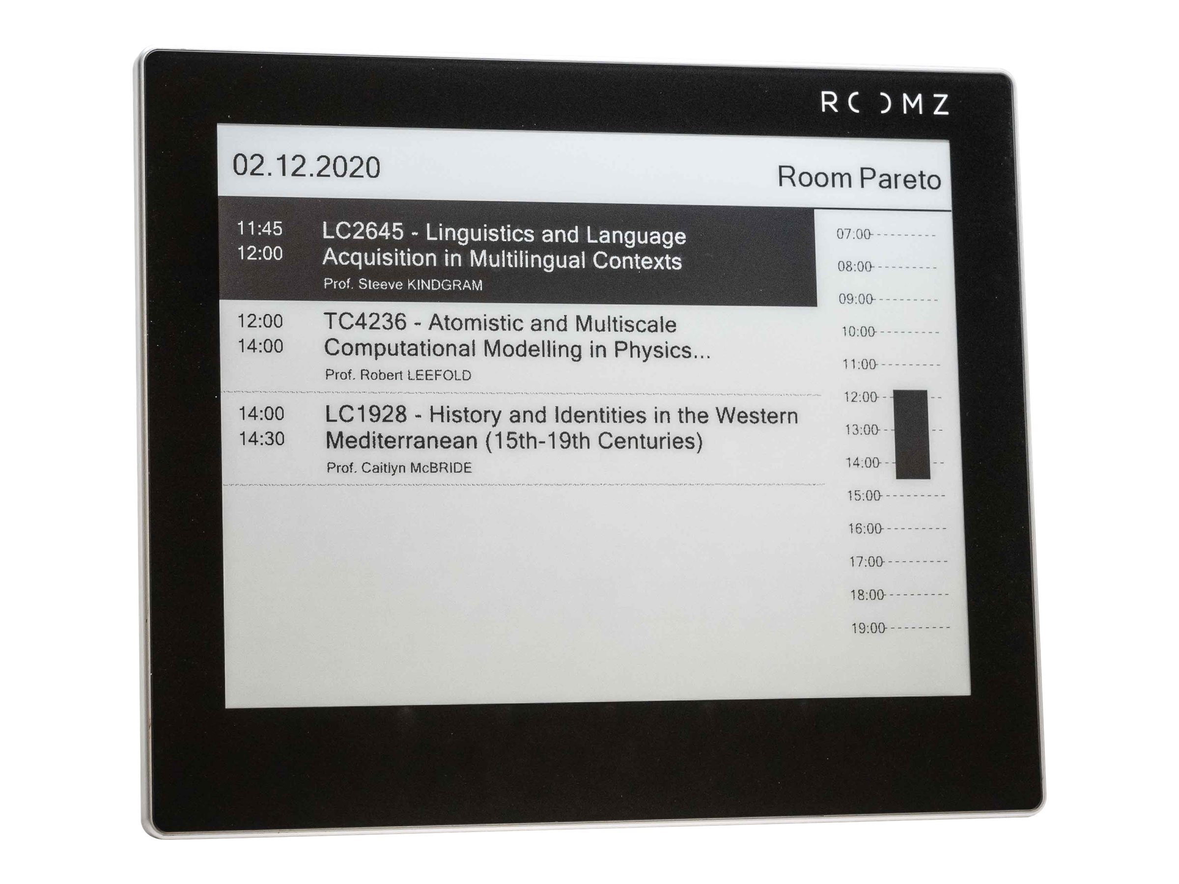 ROOMZ Display Black including Software Subscription 1 year ROOM EDU black glass
