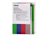Cricut Rainbow Scales Sampler Insert card Blå Rød Grøn