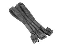 Thermaltake 8 pin PCI Express-strøm (male) - 12+4 pin PCI Express 5.0 strøm (male) Sort 60cm Strøm-splitter