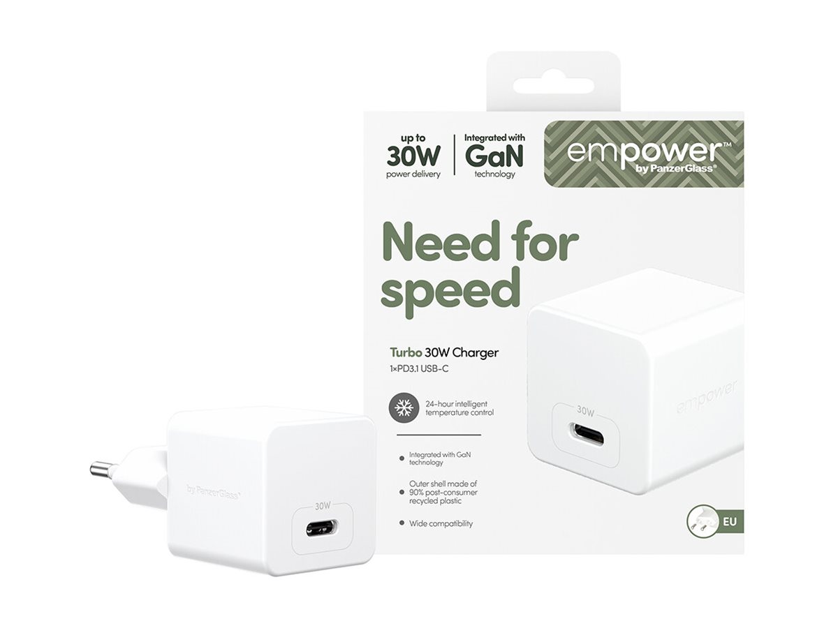 PanzerGlass empower nabíječka Turbo GaN 30 W 1x USB-C, bílá – foto 3