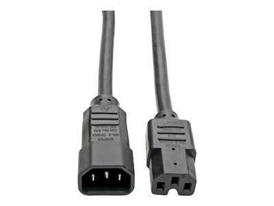 Tripp Lite 3ft Computer Power Cord Cable C14 to C15 Heavy Duty 15A 14AWG 3'
