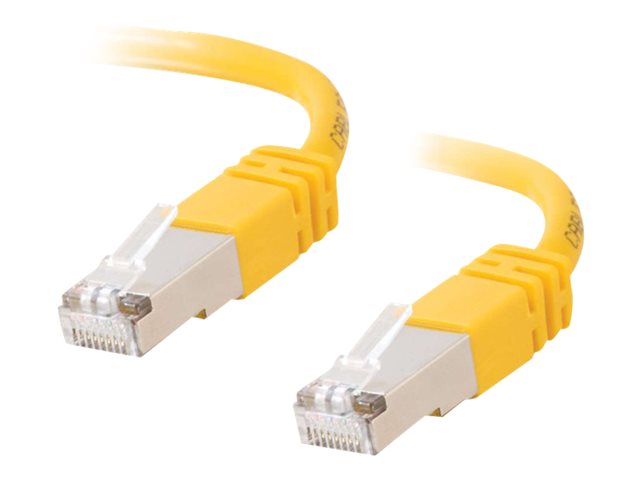 C2G Cat5e Booted Shielded (STP) Network Patch Cable - patch kabel - 3 m - žlutá – foto 2