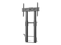 Vision X-Series VFM-F26W stand - height adjustable - for flat panel - 80kg - sandblasted black