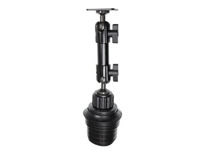 Brodit Mounting kit (pedestal mount) plastic, aluminum black car cupholder