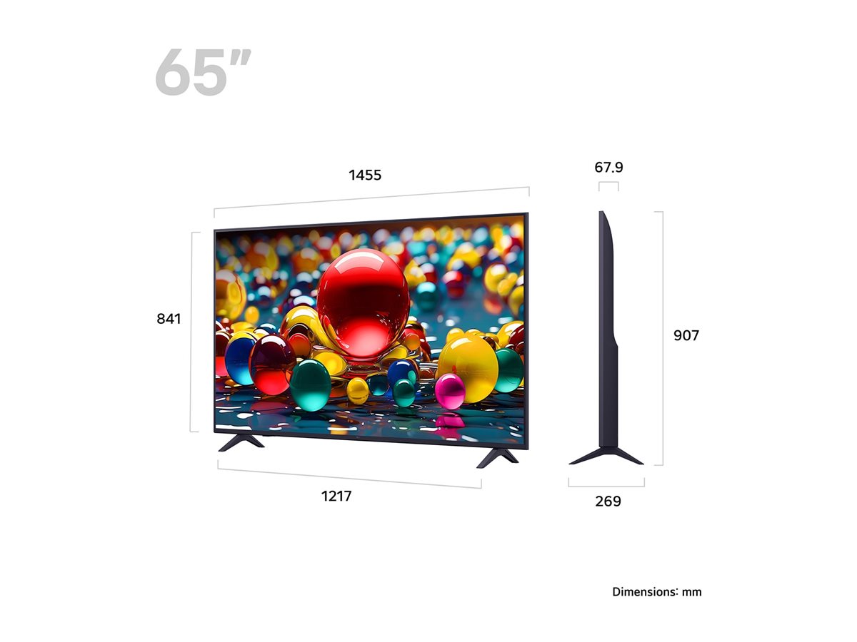 LG UA74 Series 65UA74006LB 65" 4K UHD Smart TV Schwarz