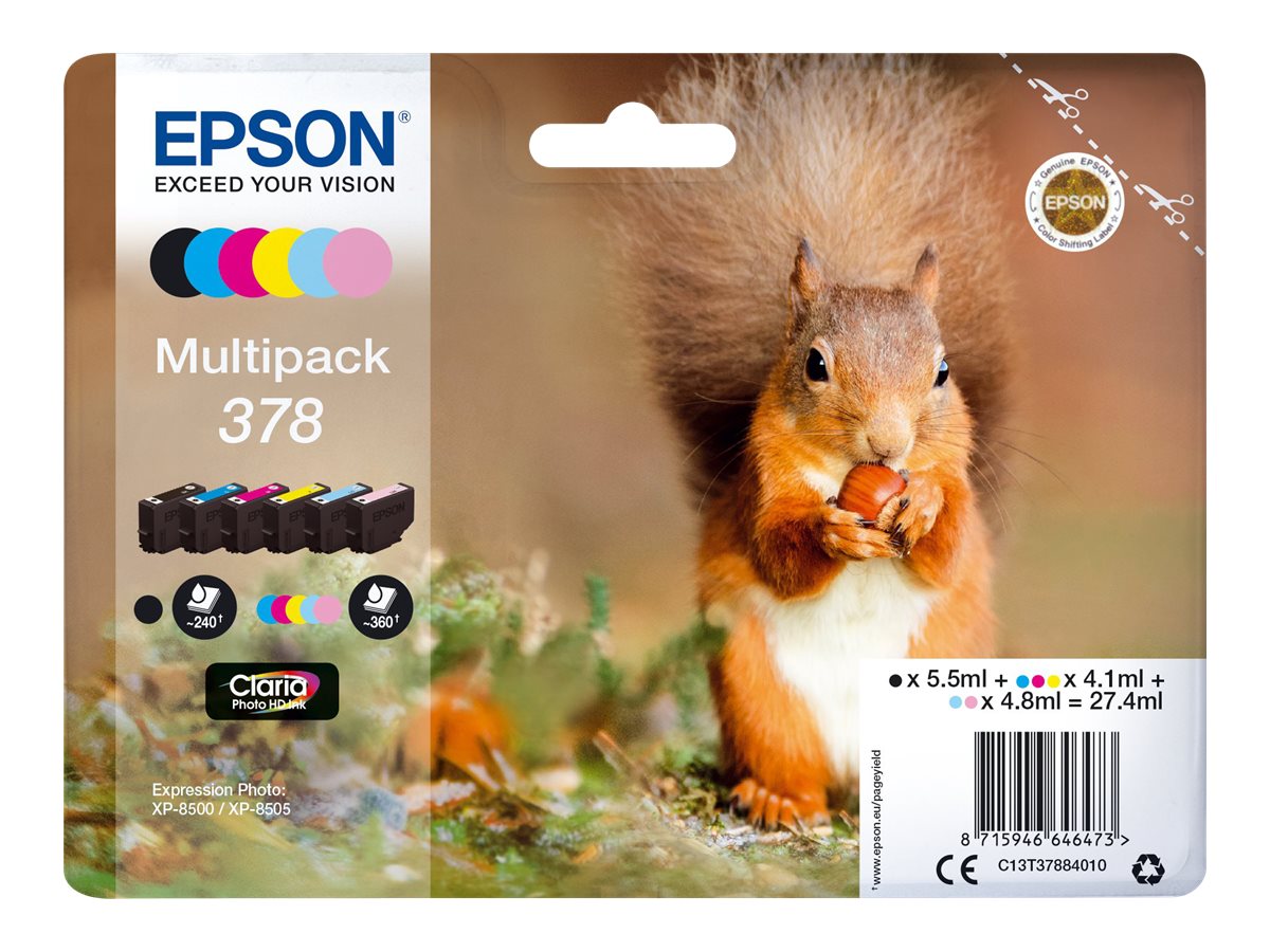 EPSON 1LB 378 Mpack Ink Cartridge w/s