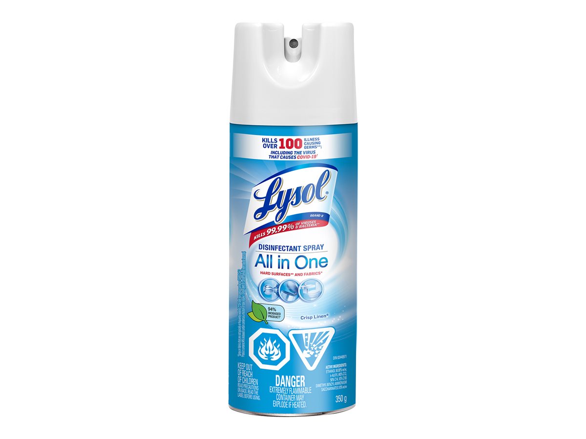 Lysol All In One Disinfectant Spray Crisp Linen G