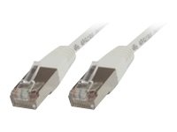 MicroConnect CAT 5e Kabel med folie og kobberfletning (FTP) 3m Netværkskabel Hvid