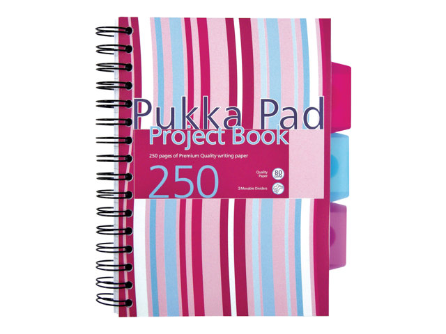 Pukka Pad Everyday Stripes Project Notebook A5 250 Pages