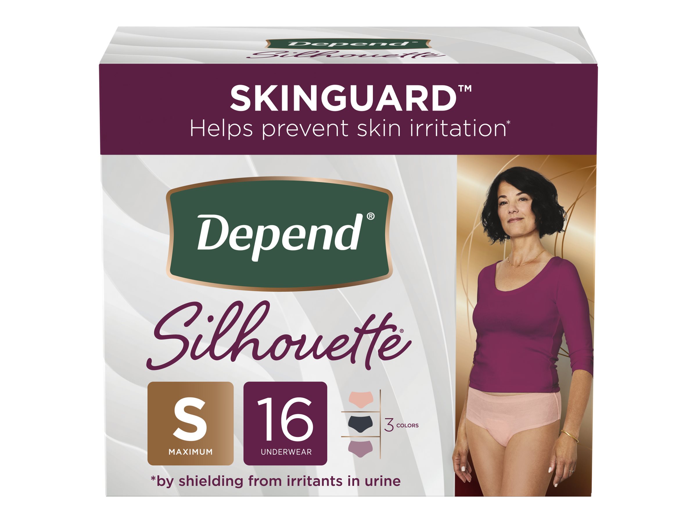 Depend Silhouette Underwear - Small - 16s