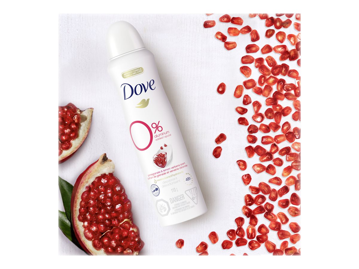 Dove Dry Spray - Pomegranate & Lemon Verbena Scent - 113g