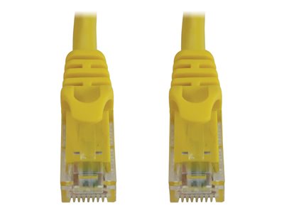 Eaton Tripp Lite Series Cat6a 10G Snagless Molded UTP Ethernet Cable (RJ45 M/M), PoE, Yellow, 6 in. (15 cm)