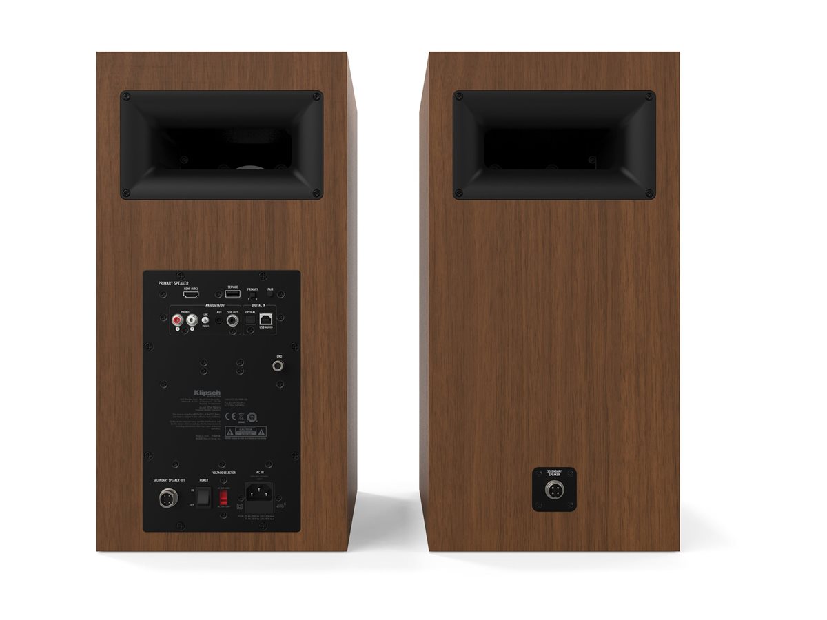 Klipsch The Nines Bluetooth Speakers - Walnut - THENINESW