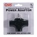 QVS Space-Saver Grounded Power Outlet Splitter