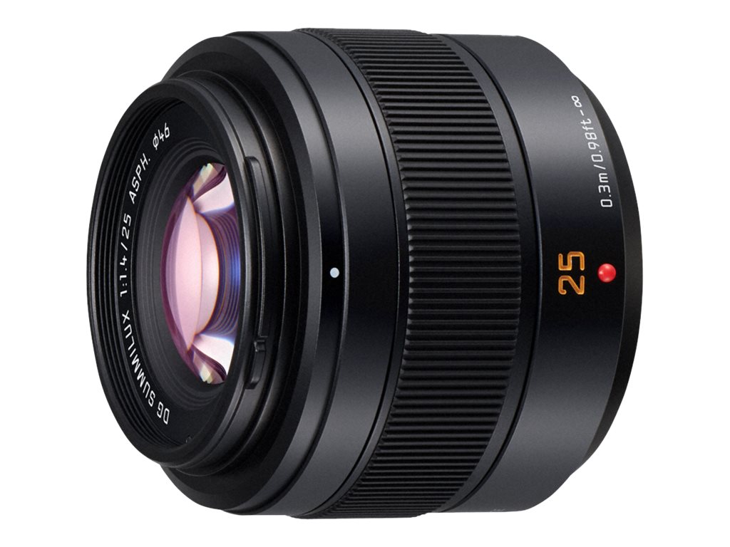 Panasonic Leica DG Summilux 25 mm F1.4 Lens - Black - H-XA025